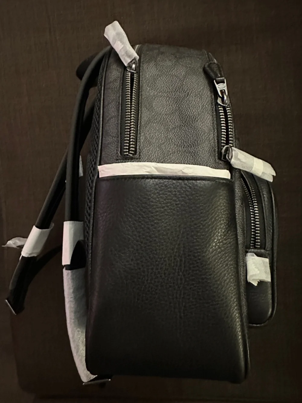 Coach Black Pebbled Leather Mini Backpack - Picture 4 of 8